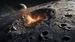Обсерватория «Уэбб»: скорое падение астероида на Луну исключено