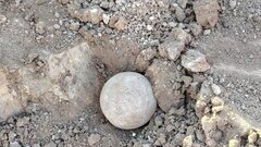 Археологи на Кавказе нашли загадочный каменный шар времен неолита