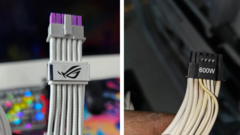 Слева — кабель ASUS ROG Equalizer. Справа — кабель 12VHPWR с потемневшей изоляцией. Источник.