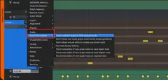 Context menu for scales and key enforcement in Ardour 9.8