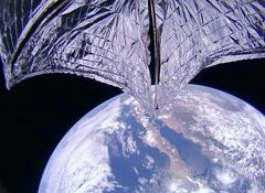 Развёртывание солнечного паруса Lightsail 2