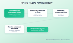 как нейросеть предсказывает слова вместо извлечения фактов